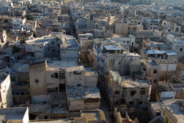 A View of Distructed city of Syria during war