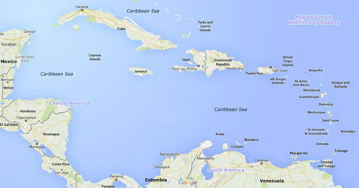 North America Caribbean Map World Geography Made Easy Caribbean Map 1200x630.webp