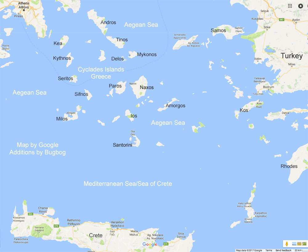 The Greece Cyclades Map And Other Information For Your Vacay Plan