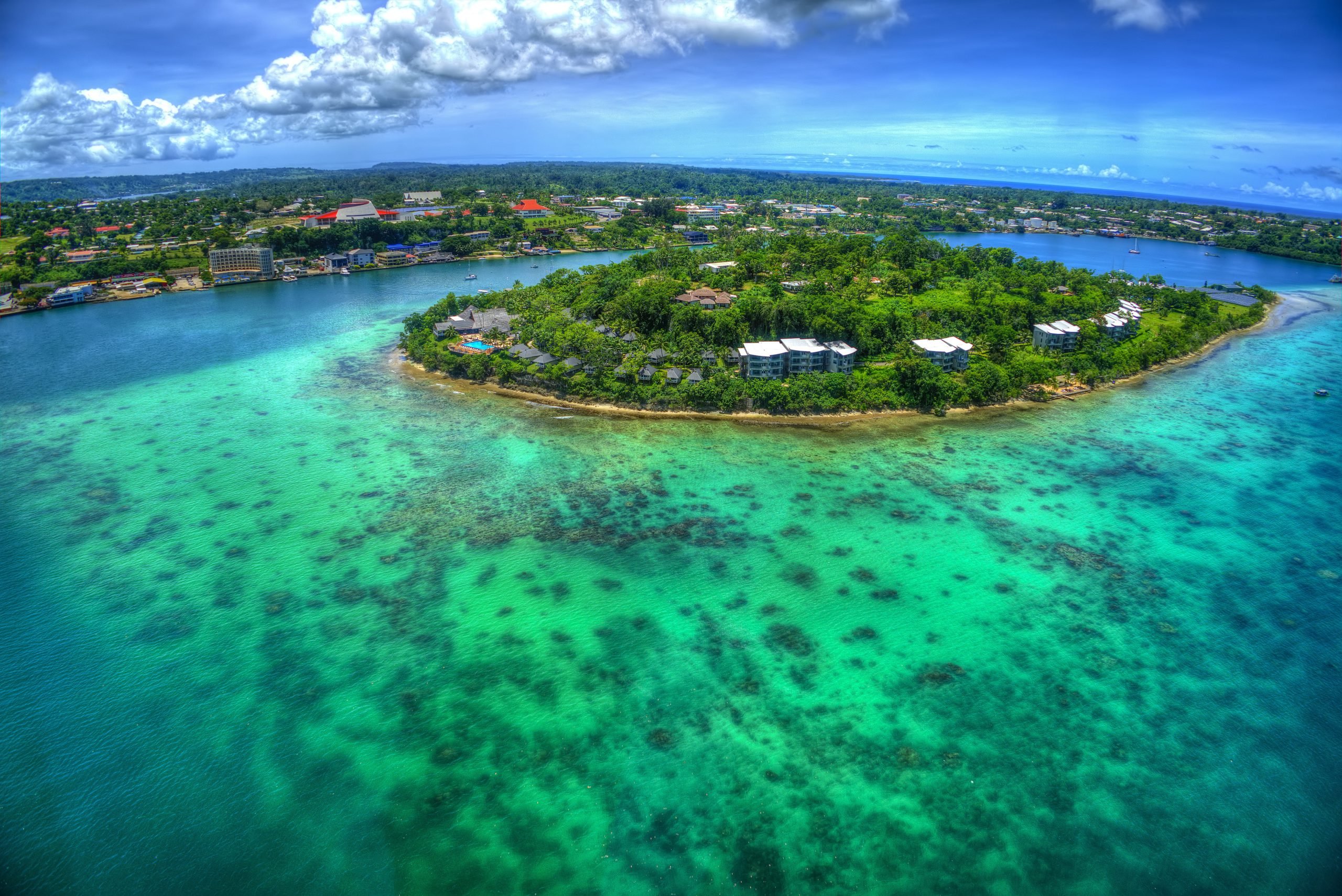 One of the famous vacation island in Vanuatu 