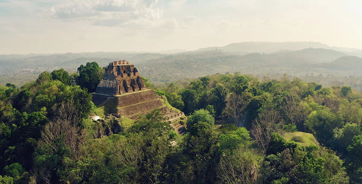 The Ancient Maya archaeological site in western Belize