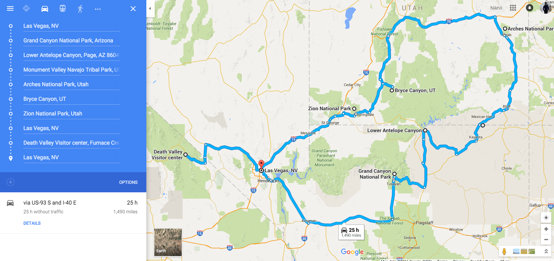 Life Is An Adventure With These SW USA Parks Map 