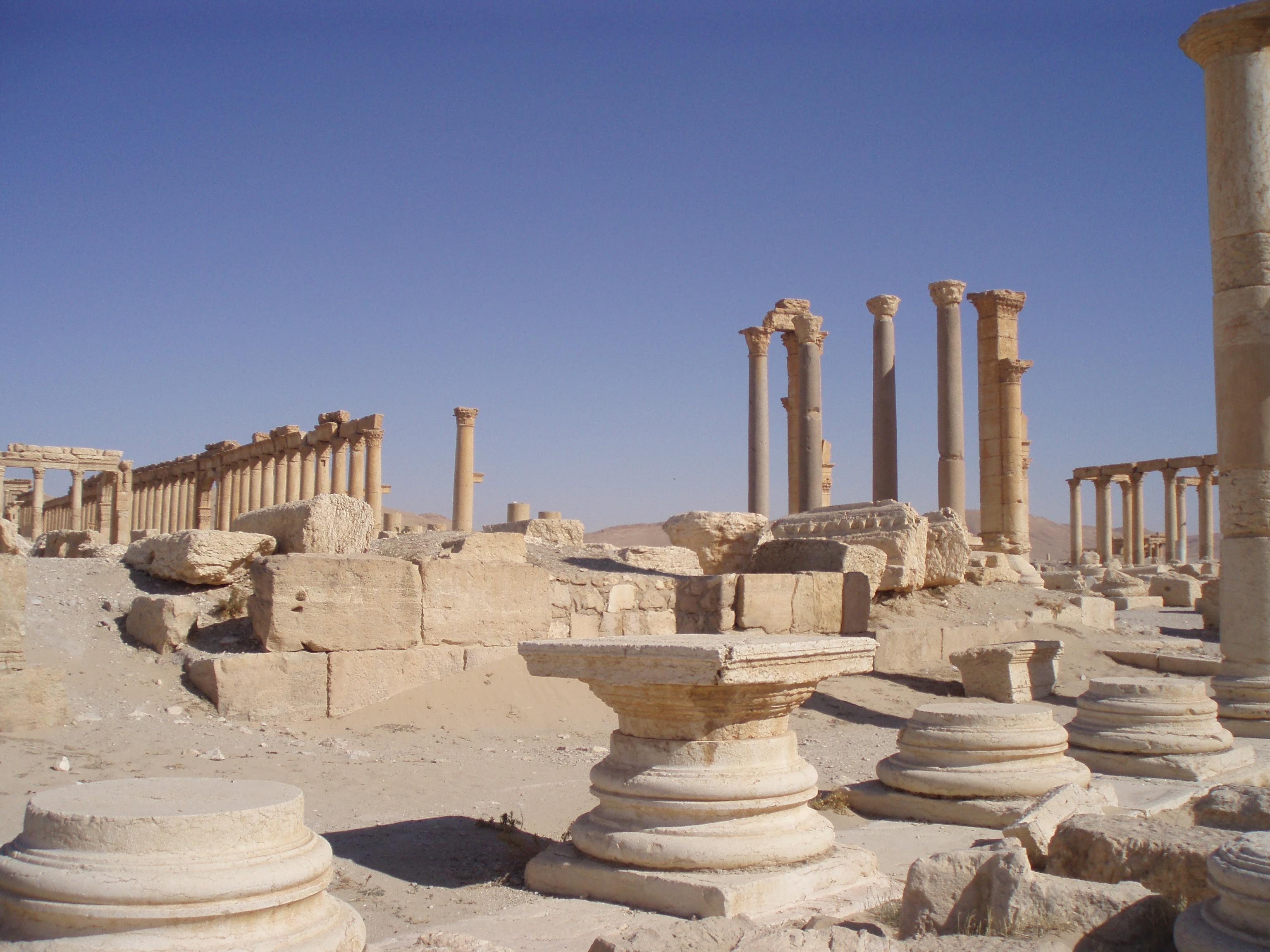 A view of Palmyra Syria