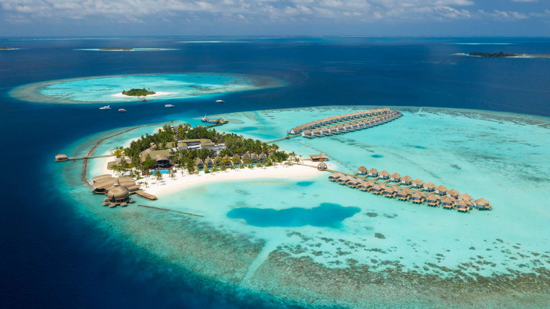 A Maldives Island Panoramic View