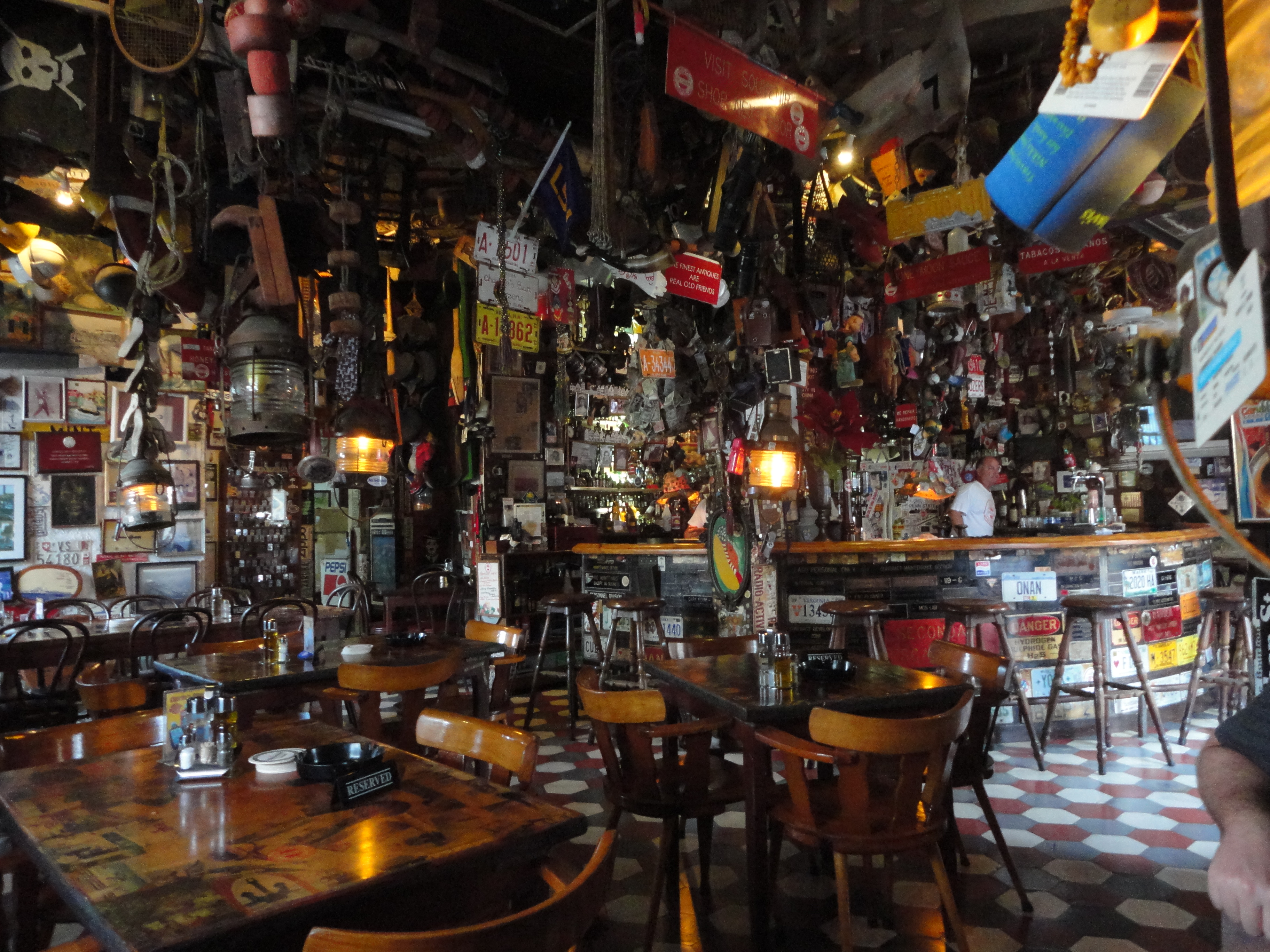 The famous Charlie's Bar in San Nicolas