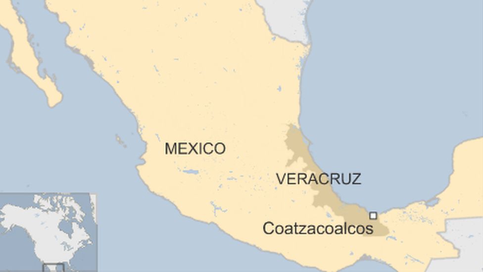 The map of Veracruz