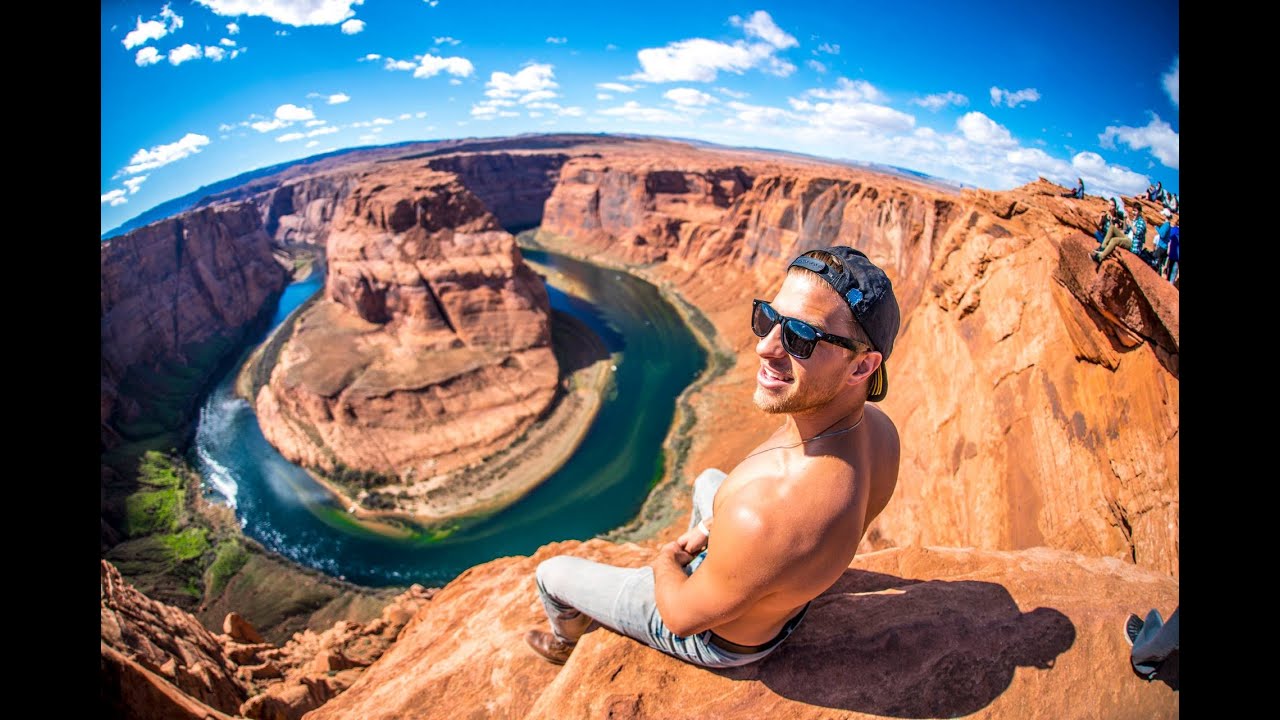 A Man In The Horseshoe Bend