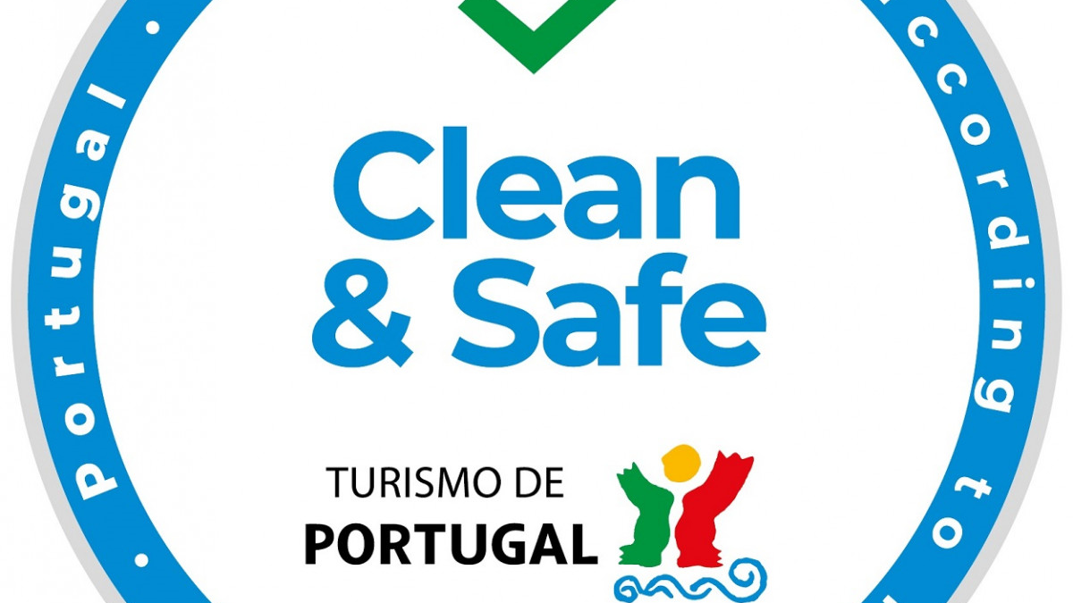 The official logo of clean and safe Portugal 