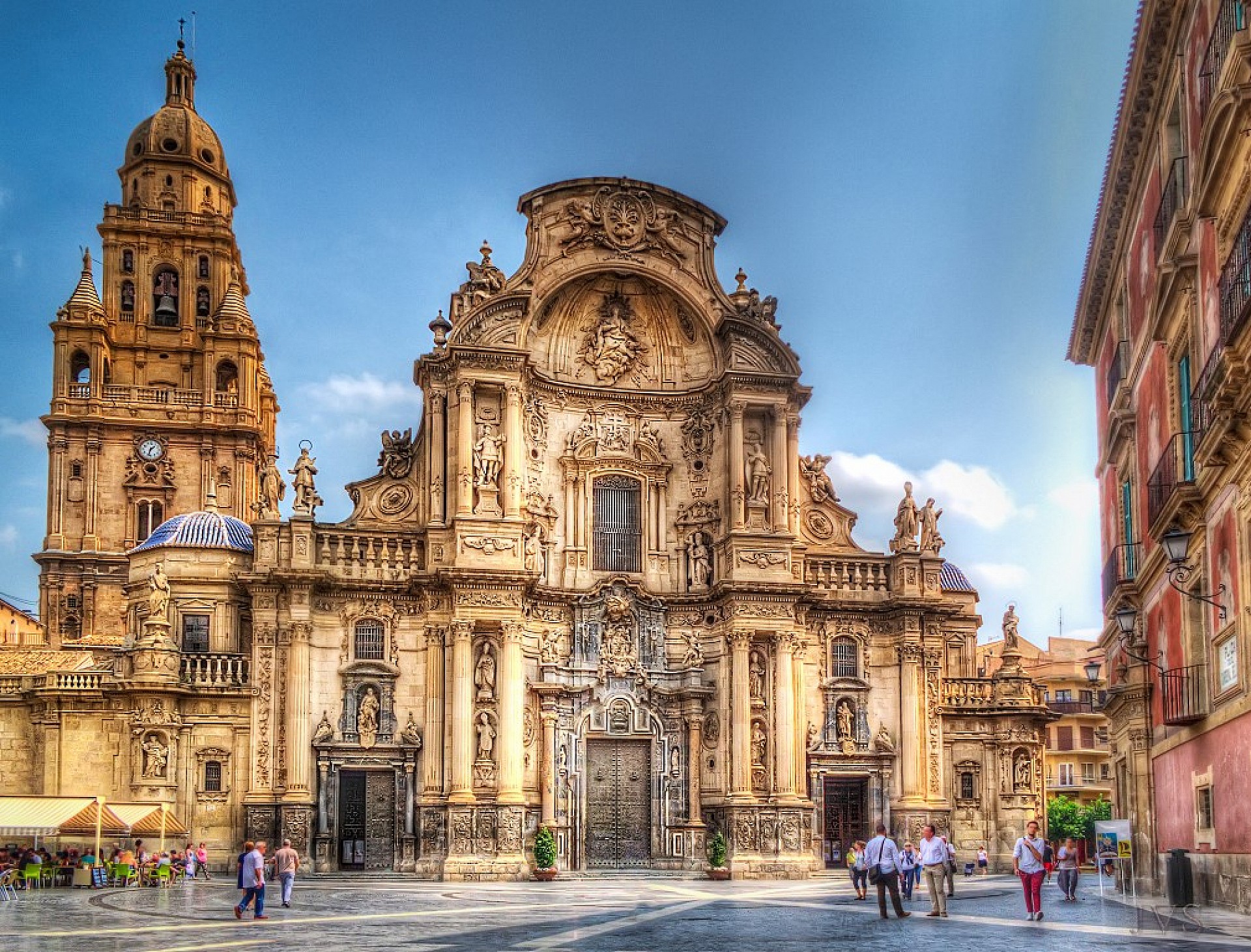The famous Cathedral in Murcia