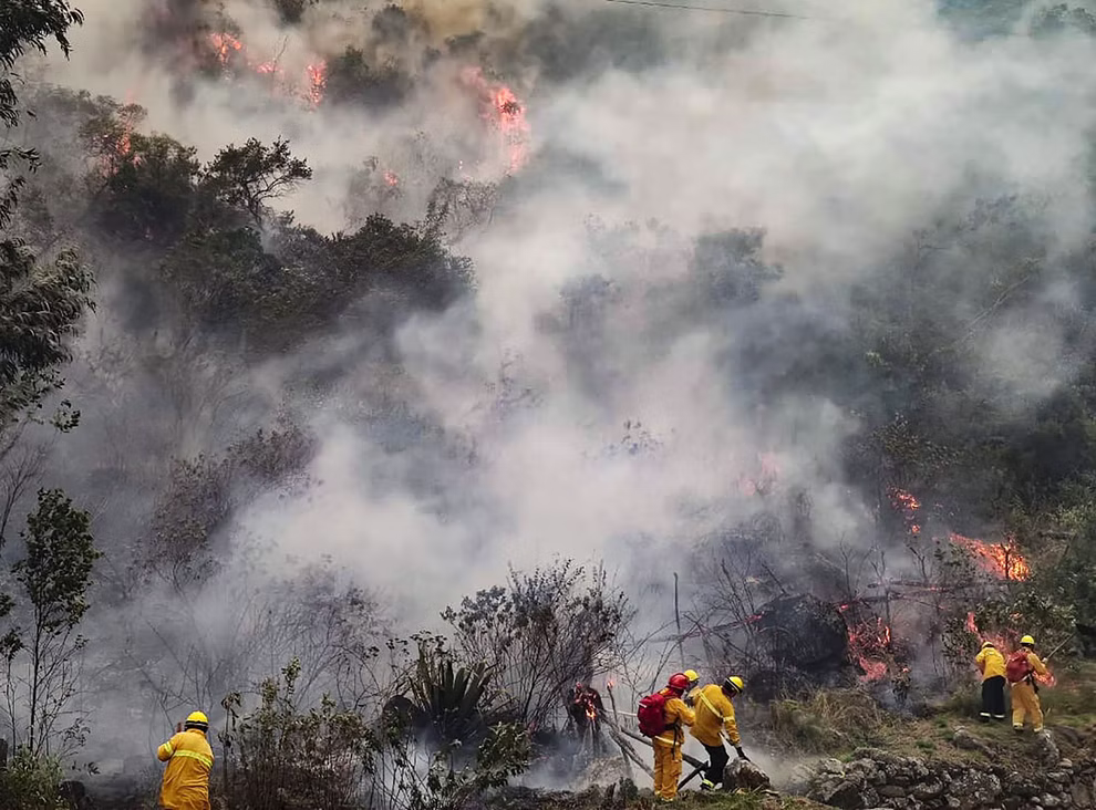 Wildfire Threatened Machu Picchu In Peru