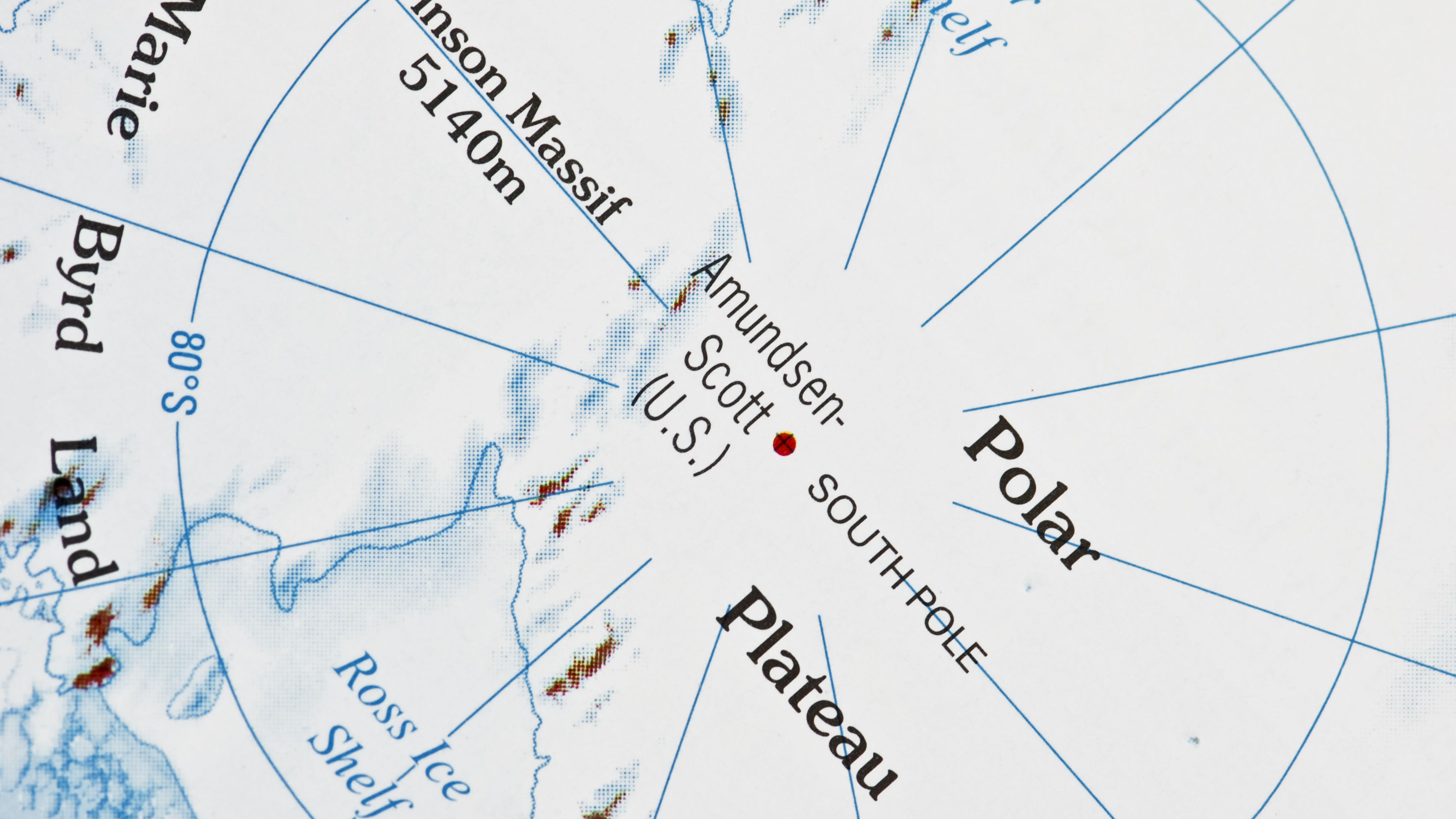 A map of Vinson Massif