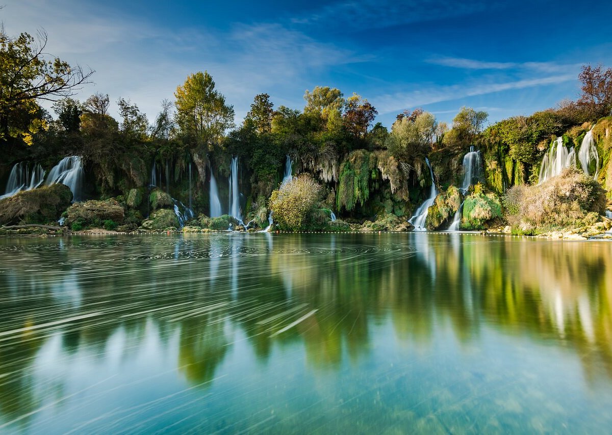 The stunning view of Kravice falls