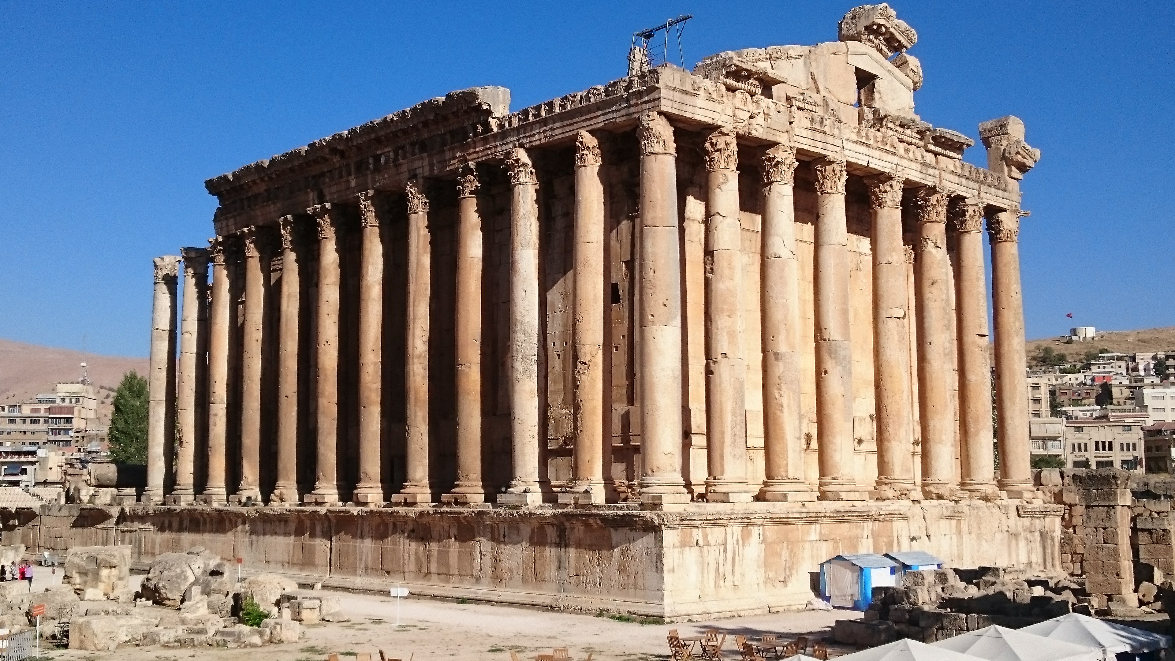 A view of the stunning Ancient Baalbek City