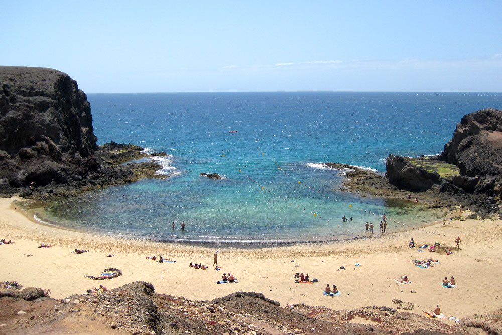 Playa Papagayo, Lanzarote, Canary Islands, Spain