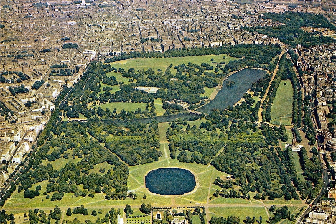 The green space in London