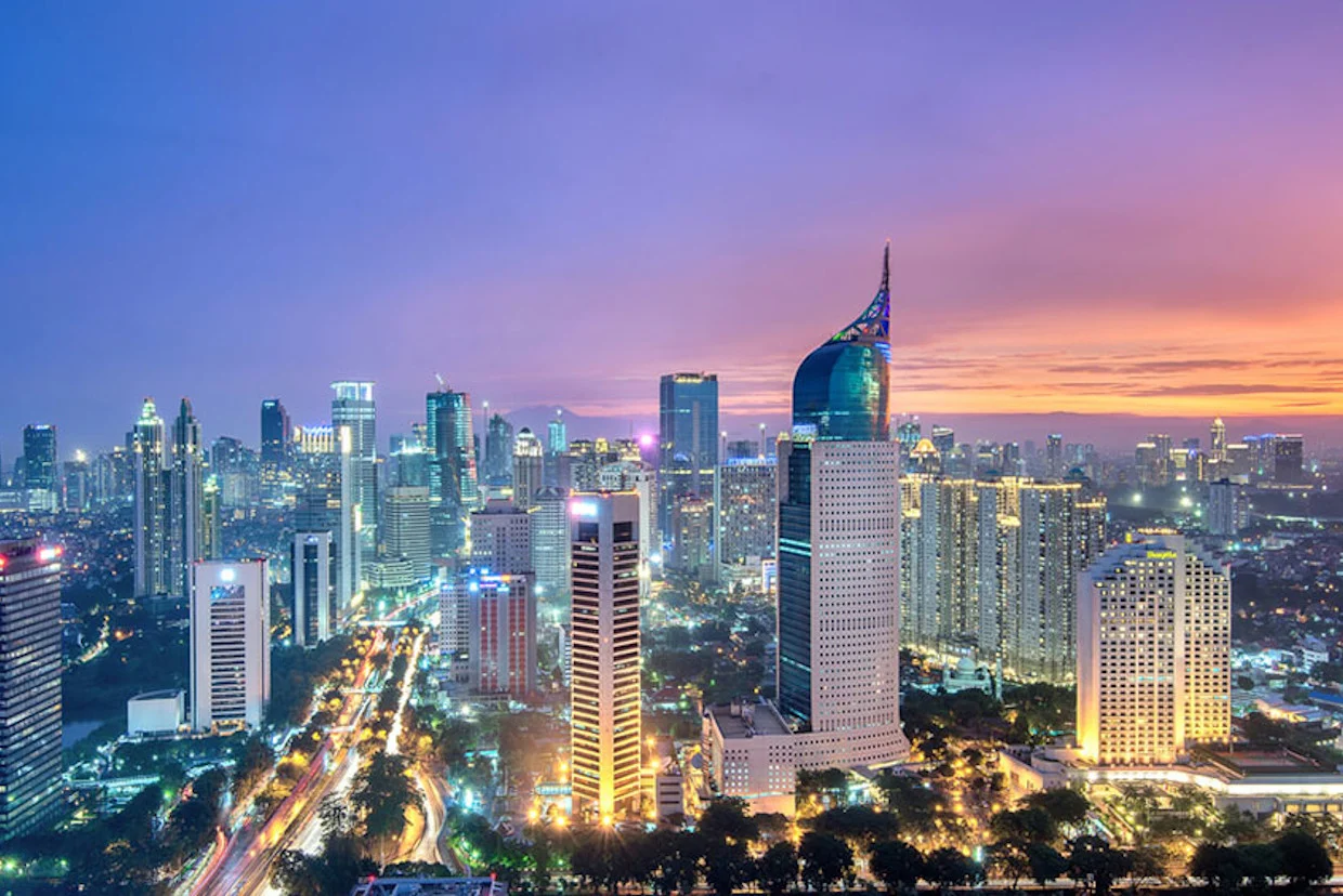 A Panoramic View Of Jakarta