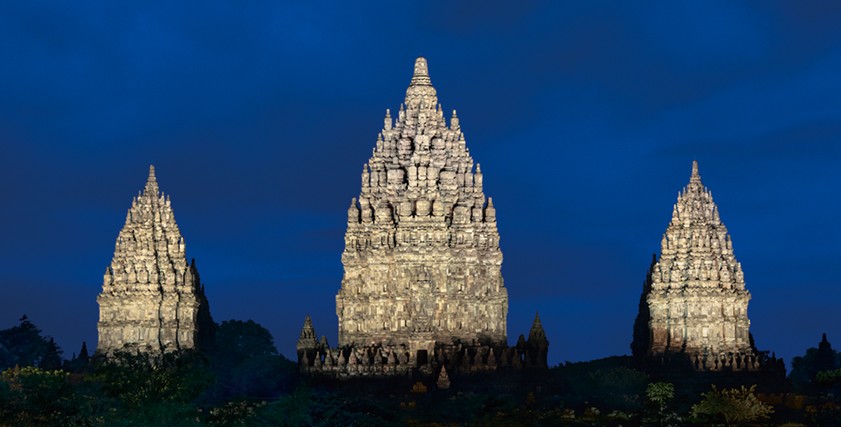 Prambanan Temple In The Night