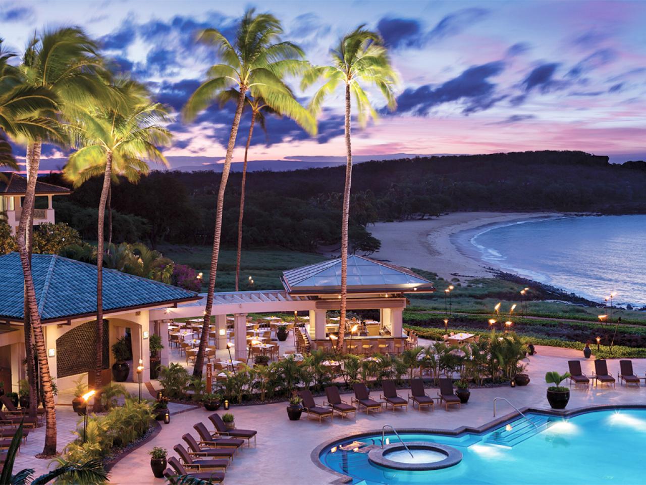 A beach resort in Lanai, Hawaii