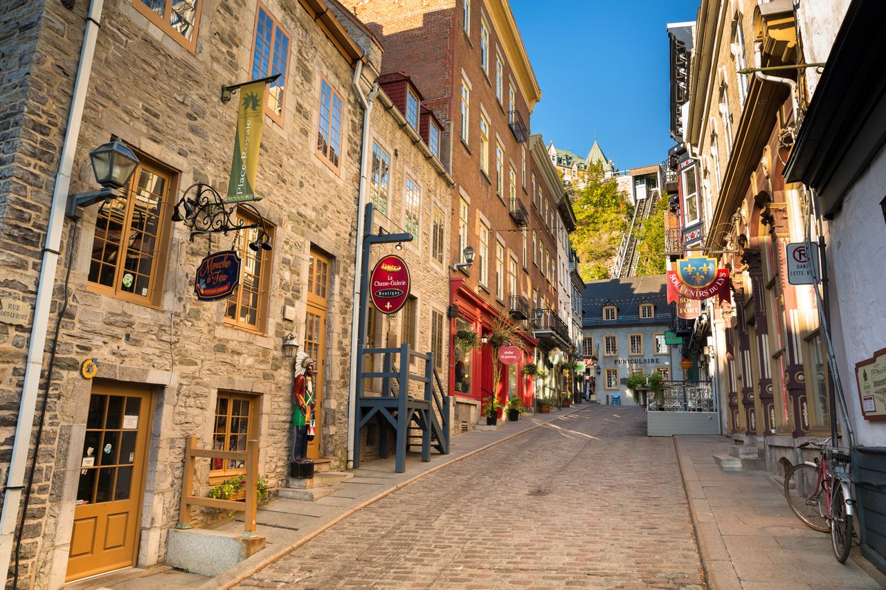 A street in Old Quebec district