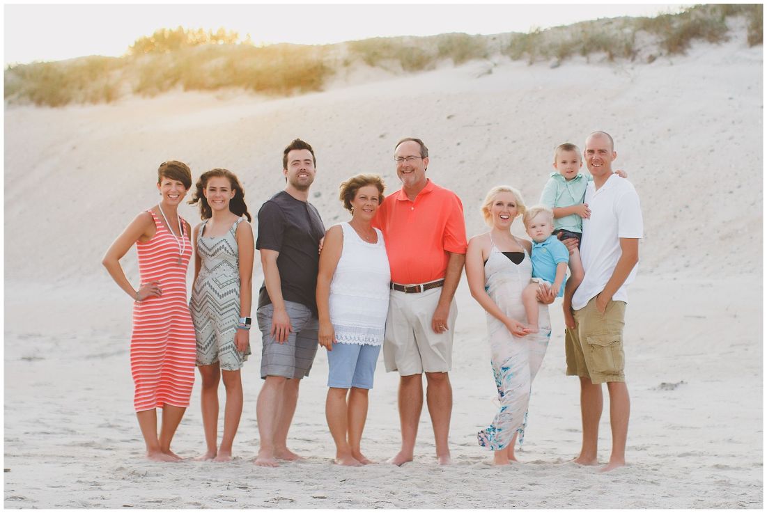 A family in Topsail island