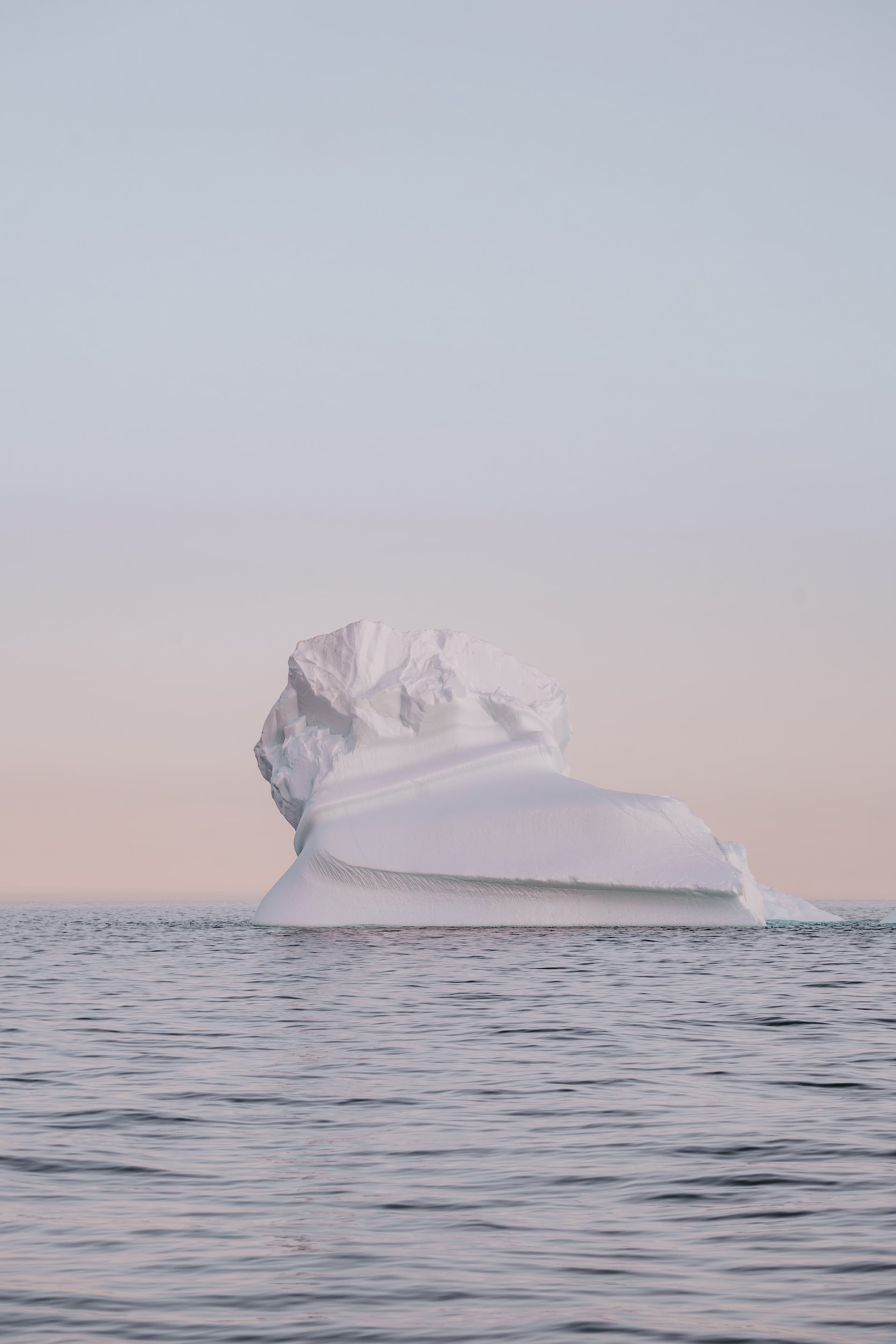 Iceberg floating in the north sea