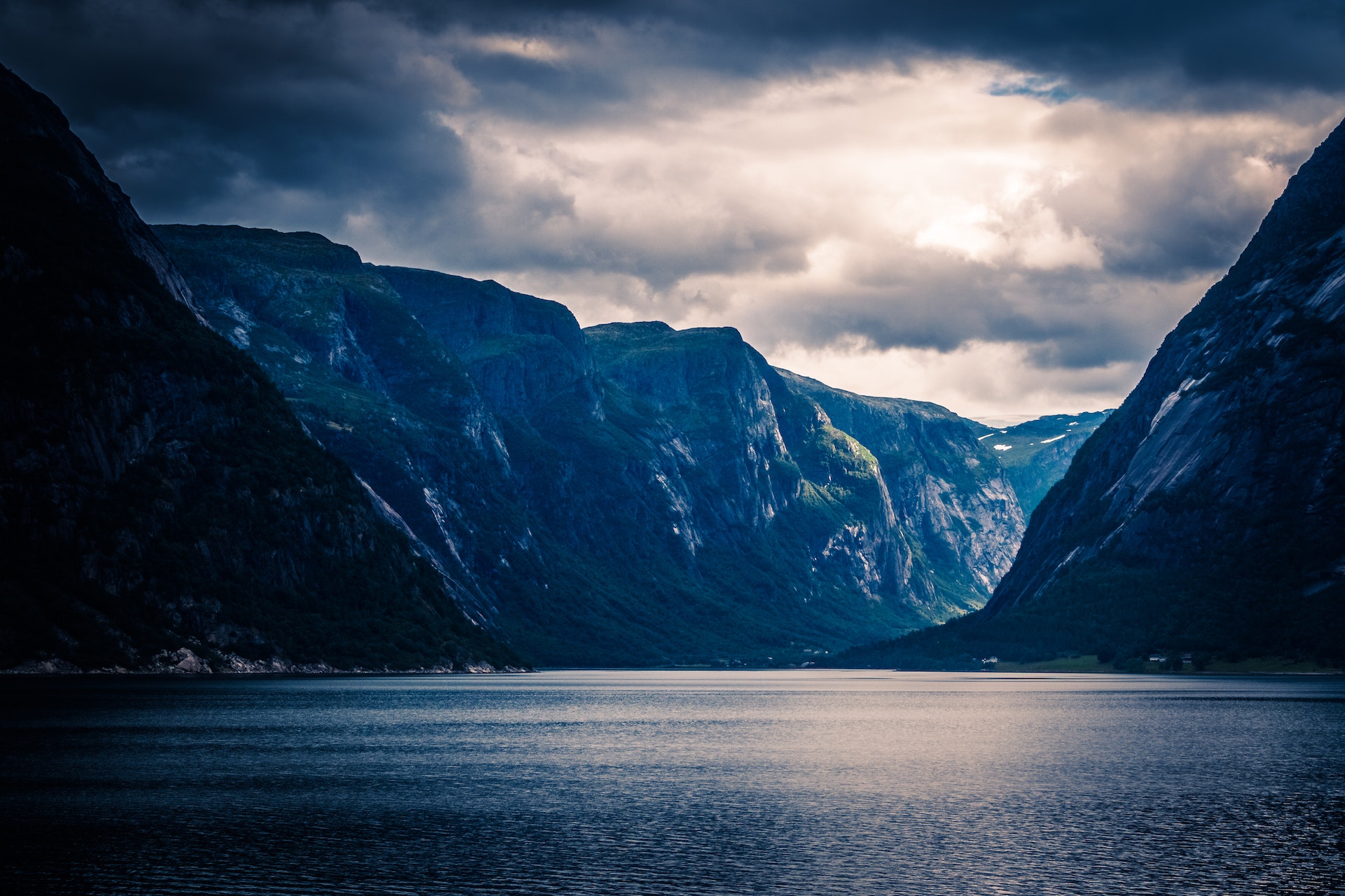 Fjord in the north sea