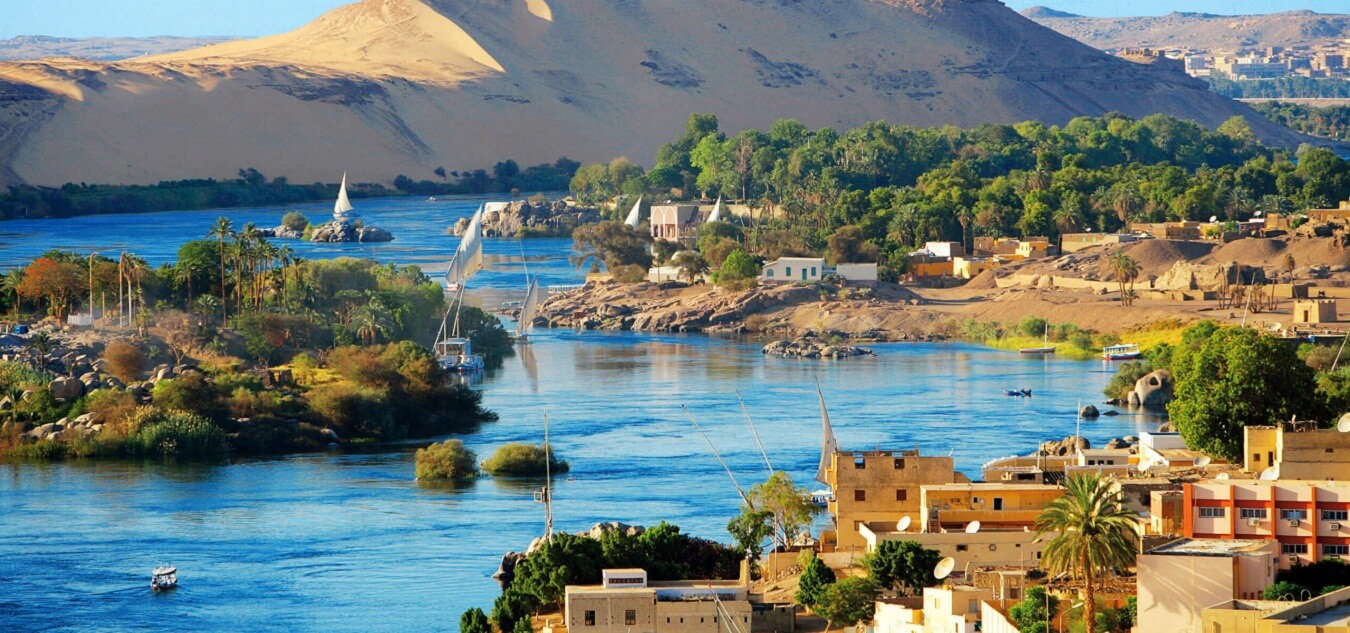A small village near Nile River
