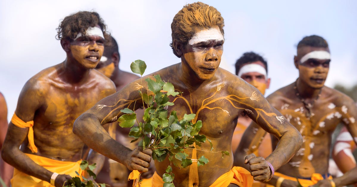 Some natives during The Garma Festival