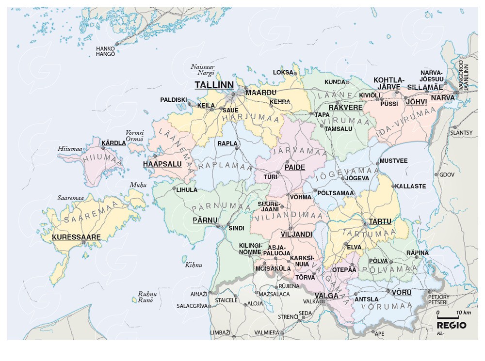 Map Of Estonia Complete Guide To Borders Regions And Attractions